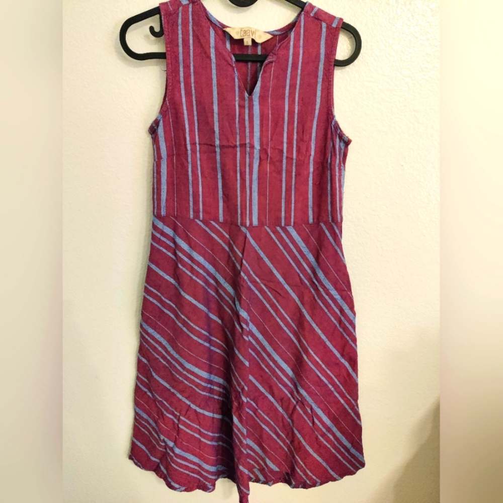 Pink striped dress